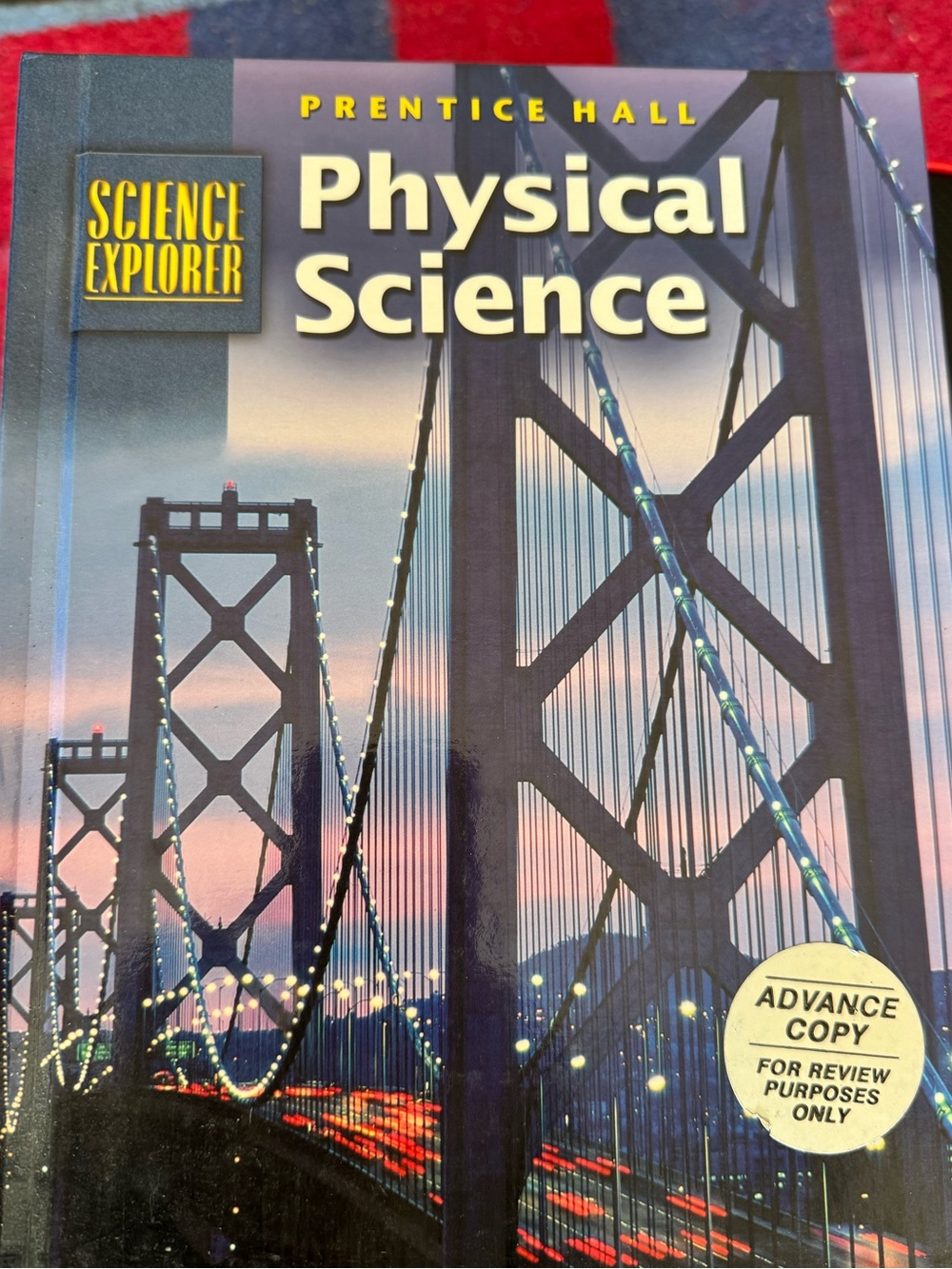 Physical science, textbooks and laboratory manual/ test booklet